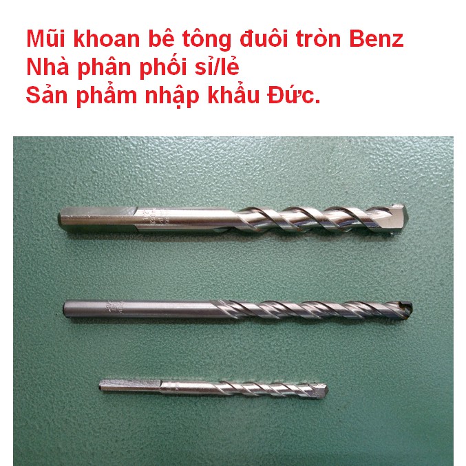 [GiáSốc]Mũi khoan bê tông đuôi tròn 10,12,13,14,16m nhập khẩu Đức giá rẻ tại Tphcm Benzwerkz