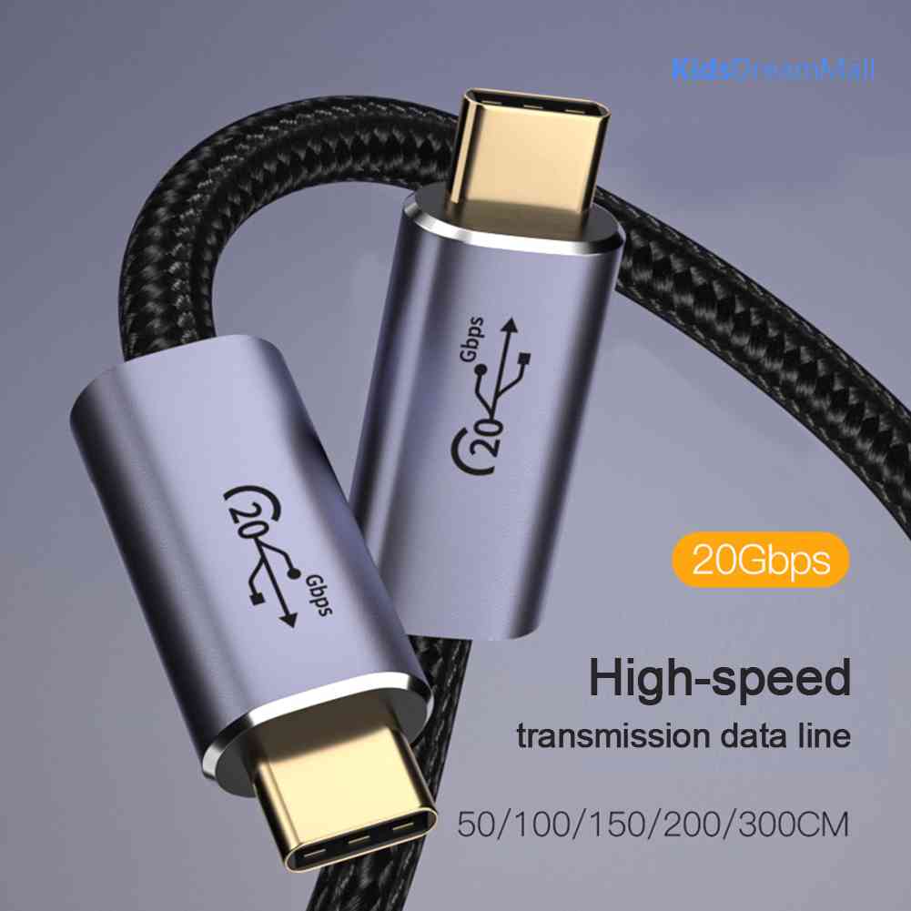 Dây Cáp Usb 3.2 Tốc Độ Cao 20Gbps 8K 60Hz PD 100W Type-C