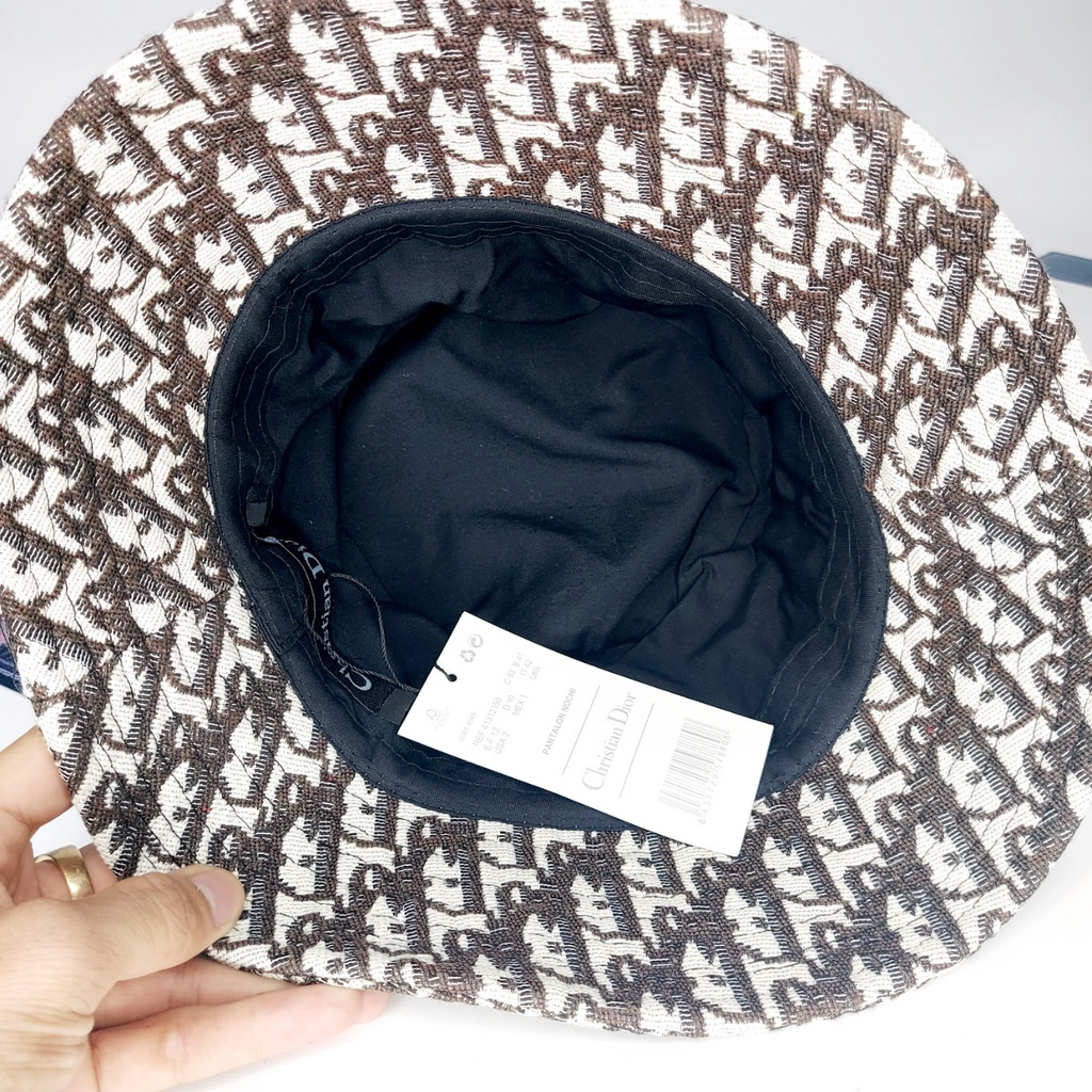 Nón vành , Mũ bucket dior tròn họa tiết cực đẹp from 56 - 58