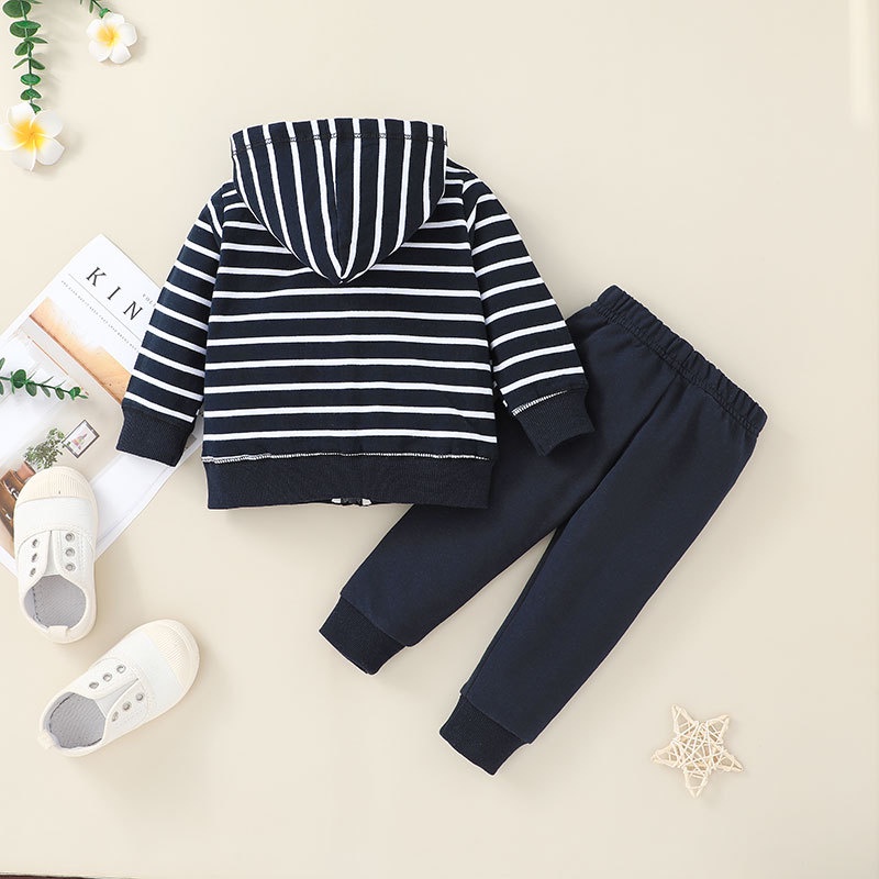 Combo bộ đồ bé gái trai 3-24 tháng ắn Tay Dài Giữ Ấm Mùa Đông In Hình Hoạt Hình Áo Khoác Hoodie quần dài set thời trang cho bé trẻ em sơ sinh