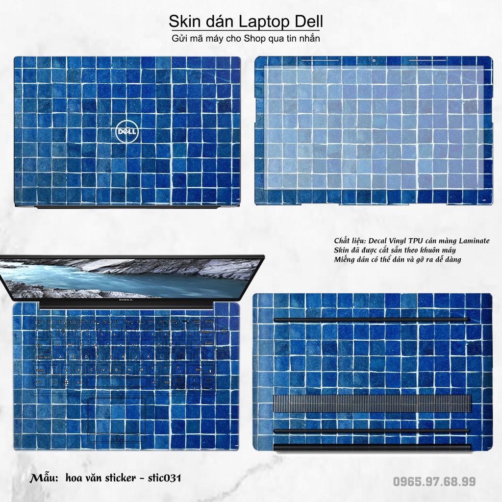 Skin dán Laptop Dell in hình Hoa văn sticker nhiều mẫu 6 (inbox mã máy cho Shop)