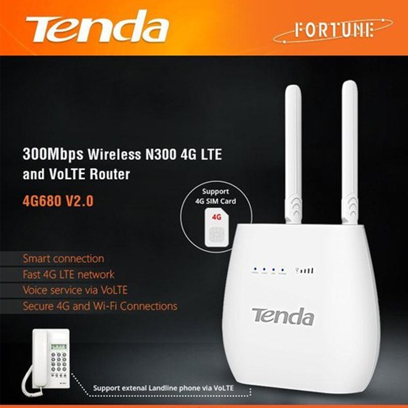 BỘ PHÁT TENDA WIFI 4G / 3G LTE - 4G180 Không LAN - 4G03 1 CỔNG LAN 4G680 2 CỔNG LAN - HÀNG CHÍNH HÃNG BH 12 THÁNG