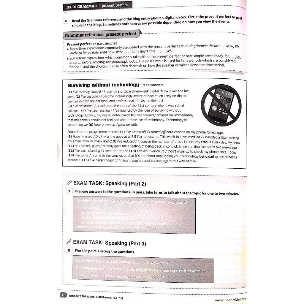 Sách - Timesaver for Exams - IELTS Grammar 5.5 - 7.5