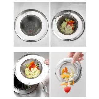 Combo 3 Nắp lọc rác bằng inox cho cổng thoát nước bồn rửa chén
