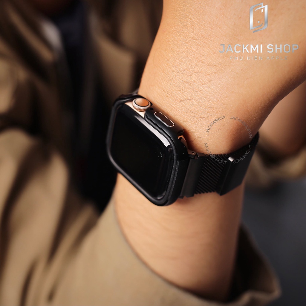 [COMBO 2 MÓN CHÍNH HÃNG] DÂY MILAN DANTE CHÍNH HÃNG UNIQ CHO APPLE WATCH + ỐP VIỀN CHÍNH HÃNG X-DORIA CHO APPLE WATCH