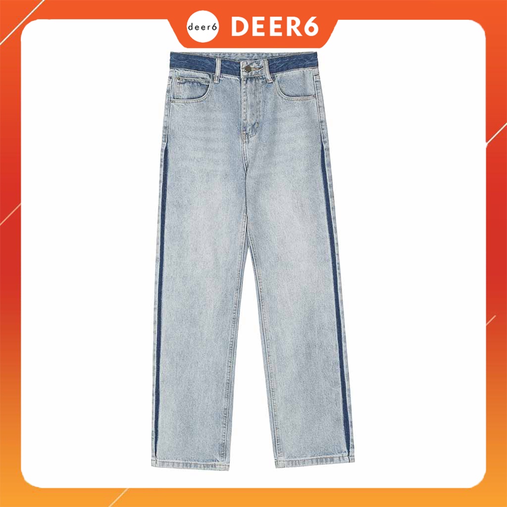 Quần dài jean baggy kẻ sọc K537 màu xanh