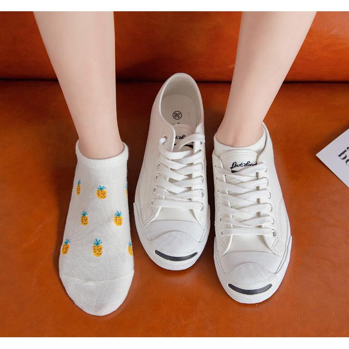 WAFNHA D453 Vớ Nữ Họa Tiết Trái Cây Dễ Thương