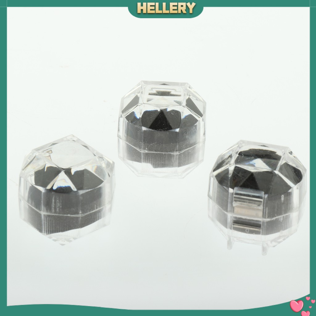 Set 20 Hộp Đựng Nhẫn Bằng Nhựa Acrylic Trong Suốt Màu Đen
