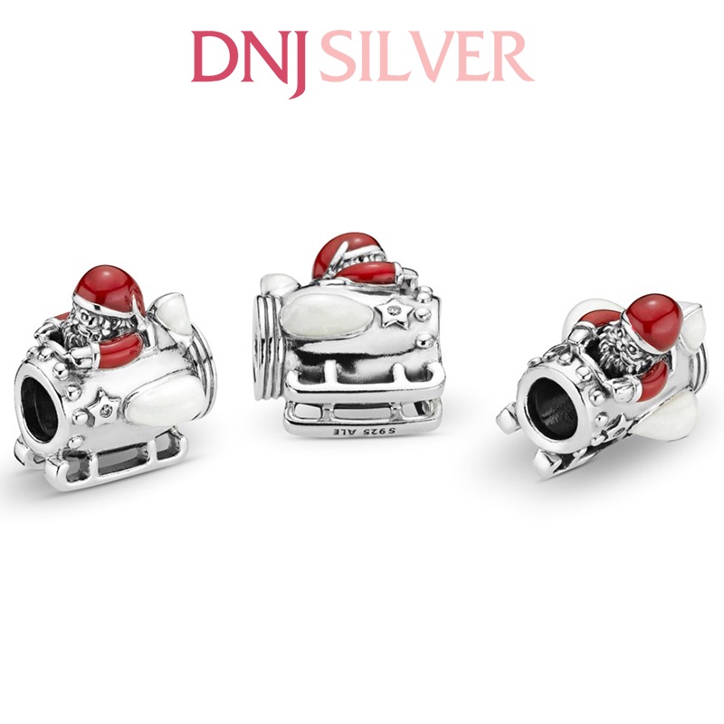 Charm bạc 925 cao cấp, hàng chuẩn bạc - Charm Santa Rocketship thích hợp để mix vòng tay charm - DN225