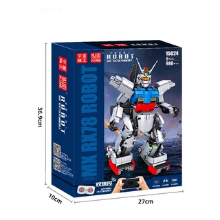 Xếp hình Technic - Mould King 15024 ( Lắp Ráp Mô Hình Robot Gundam Có Điều Khiển  986 Mảnh )