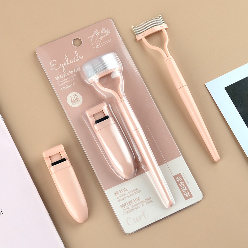 ♕Bộ Dụng Cụ Uốn Cong Lông Mi 3D Trang Điểm Làm Đẹp Lâu Trôi Mã Số.0601