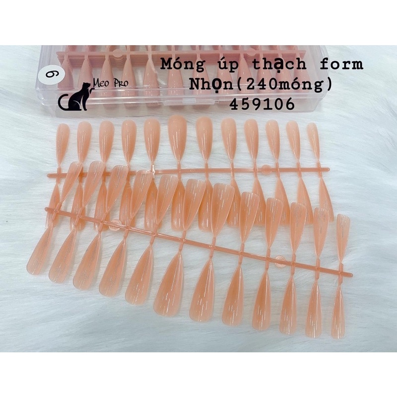 Móng úp thạch nhọn- vuông- thang móng dẻo , ôm phom