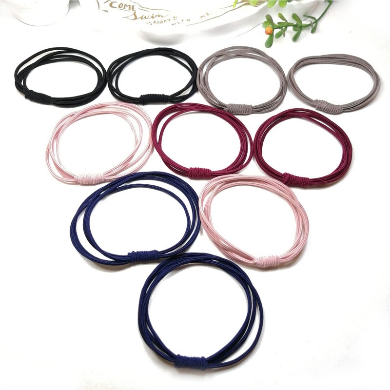 dây buộc tóc cao su 3 lớp