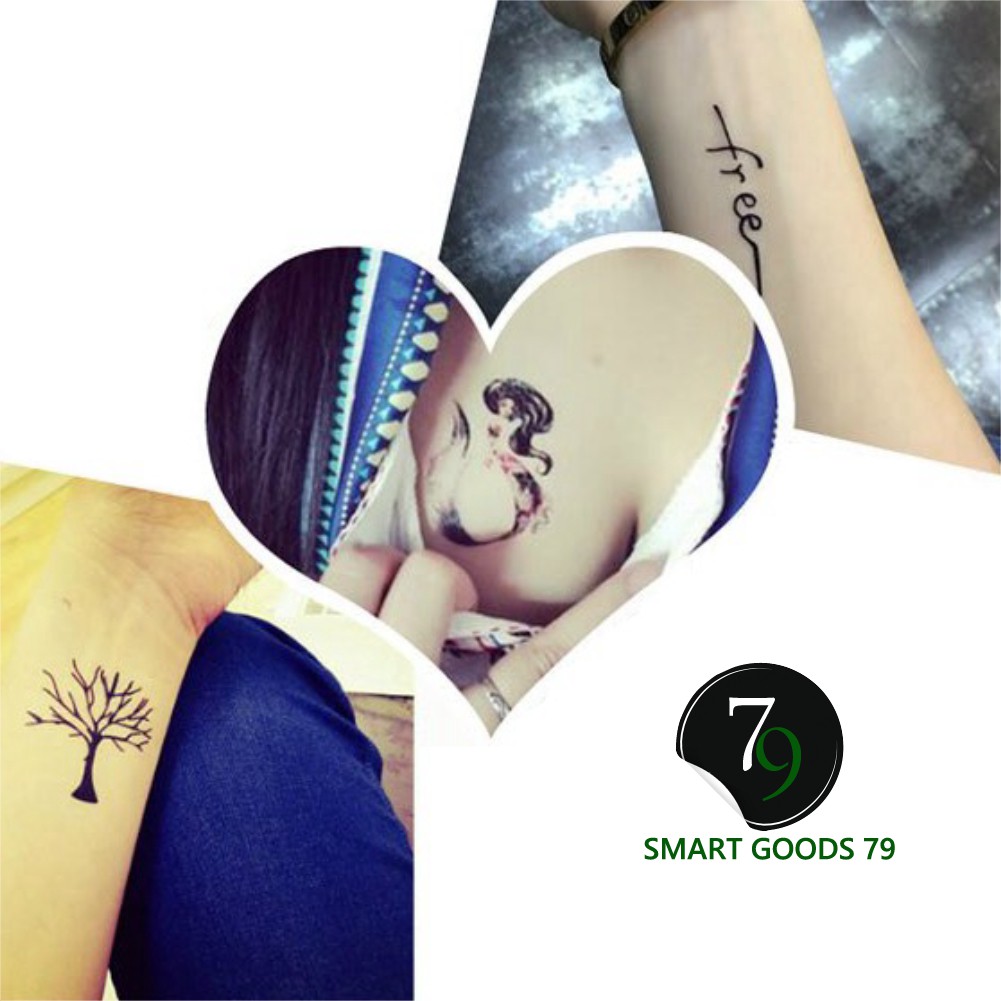 [Freeship hàng cao cấp] Bô Hình xăm mini nhỏ đẹp dán chân tay lưng tạm thời cho nam nữ xinh cute tattoo nghệ thuật