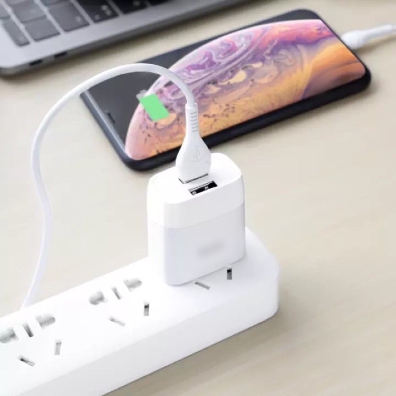 Cốc Sạc Nhanh HC C73/C73A 2 Cổng USB Chính Hãng