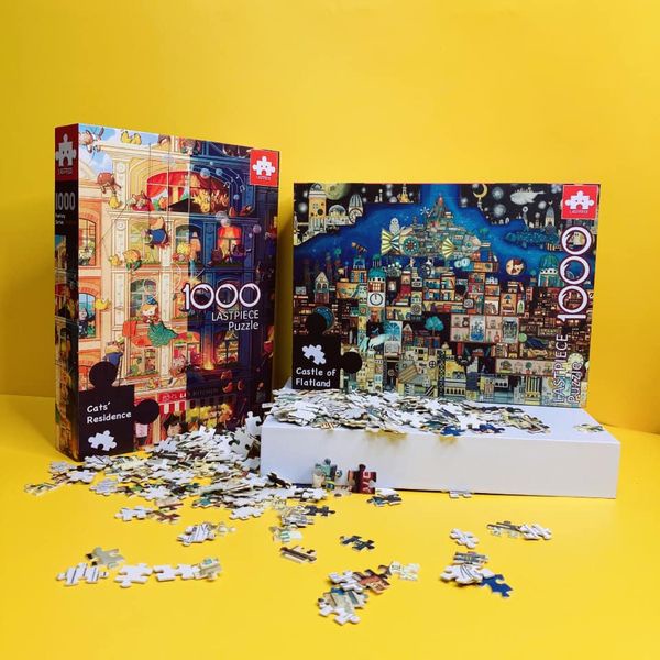 Tranh ghép hình Anime 1000 puzzle cao cấp - mảnh gỗ Ghibli Collection Spirited Away Mr. Miyazaki kích thước 75*50
