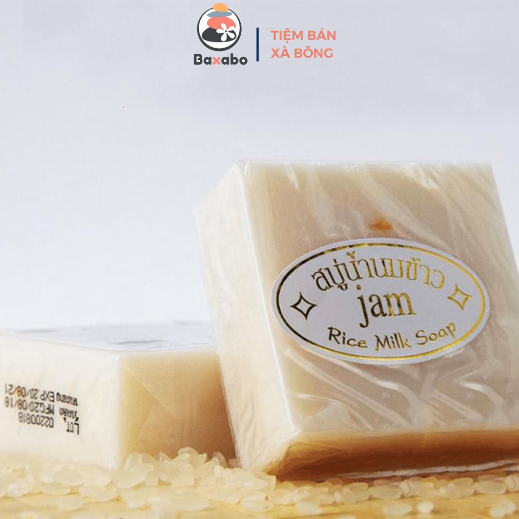 COMBO 6 CỤC XÀ PHÒNG CÁM GẠO JAM VÀ 6 CỤC XÀ PHÒNG CAM NGHỆ GALONG THÁI LAN CHÍNH HÃNG - COMBO GỈAM MỤN TRẮNG DA HIỆU