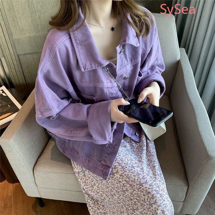 Áo Khoác Denim Thời Trang Mùa Thu Hàn Quốc Dành Cho Nữ