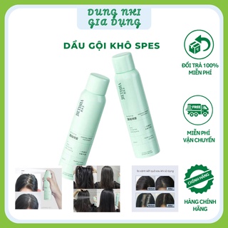 Dầu Gội Khô Dạng Xịt SPES 150ml Dầu Gội  Khô Và Làm Phồng Tóc Chống Bết Dính Hàng Nội Địa Trung