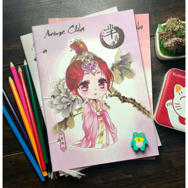 Tập vở viết chibi cổ trang nhiều mẫu
