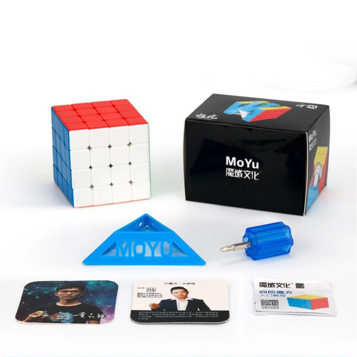 ❤️ HOTSALE ❤️ Rubik NAM CHÂM 4x4x4 HM4M MoYu MeiLong 4M Stickerless - TẶNG ĐẾ RUBIK VÀ VÍT