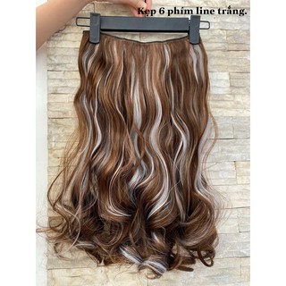 [HÌNH THẬT]Tóc kẹp xoăn line cao cấp