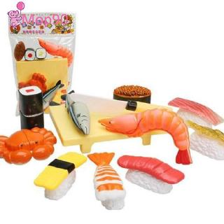 1 Set Funny Sushi Meal Dinner Pretend Play Toy Set Pretend Food Fish Toy [MOP]