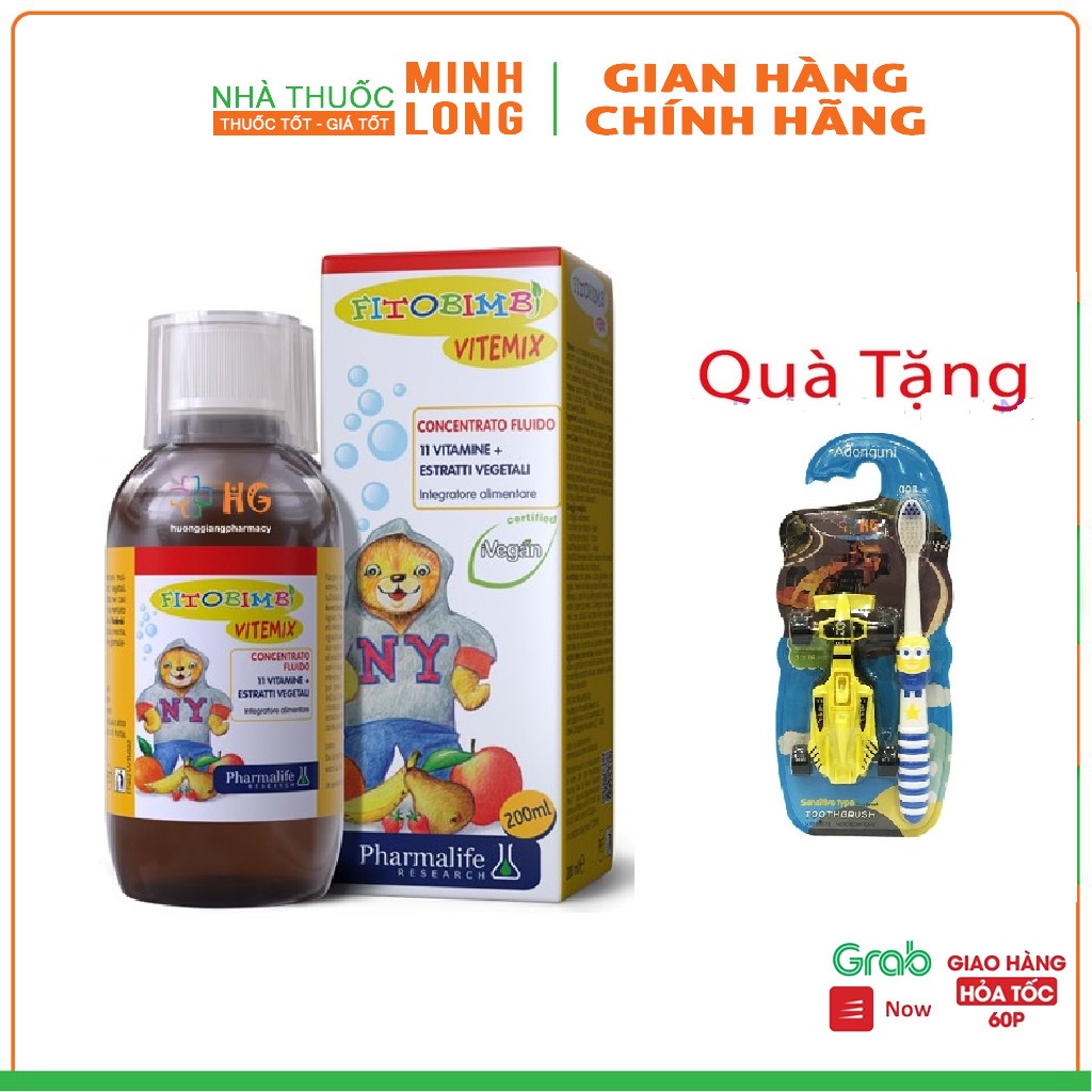 Fitobimbi Vitemix Junior - Bổ sung vitamin và khoáng chất cho trẻ (Chai 200ml)