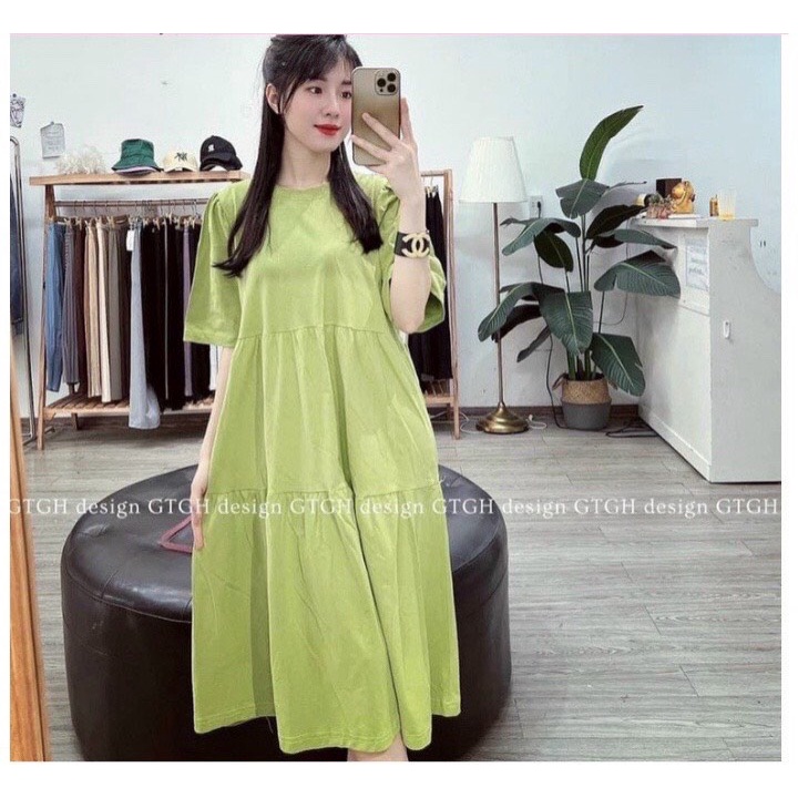 Đầm bầu thiết kế cao cấp 🌸Cam kết y hình💕thiết kế sang chảnh☘️váy bầu free size 42~68kg VB22