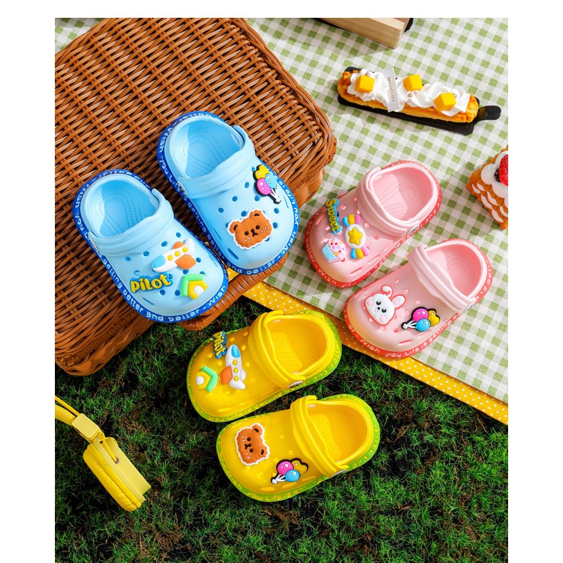 (TH23) Sục Cross Siêu Nhẹ Cho Bé, Dép Cho Bé Đáng Yêu