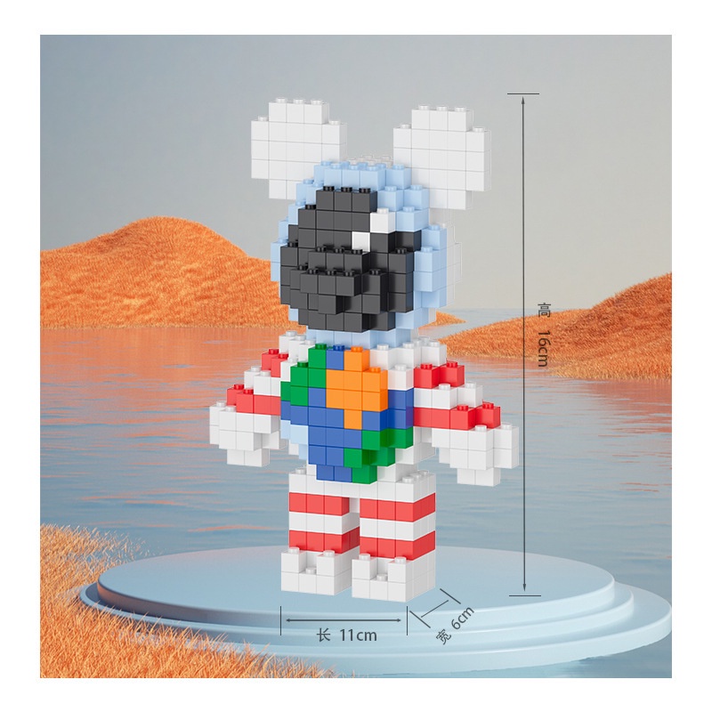 Mô Hình Đồ Chơi Lắp Ráp Ba Chiều Hình Chú Gấu Ba Chiều Thu Nhỏ Dành Cho Trẻ Em