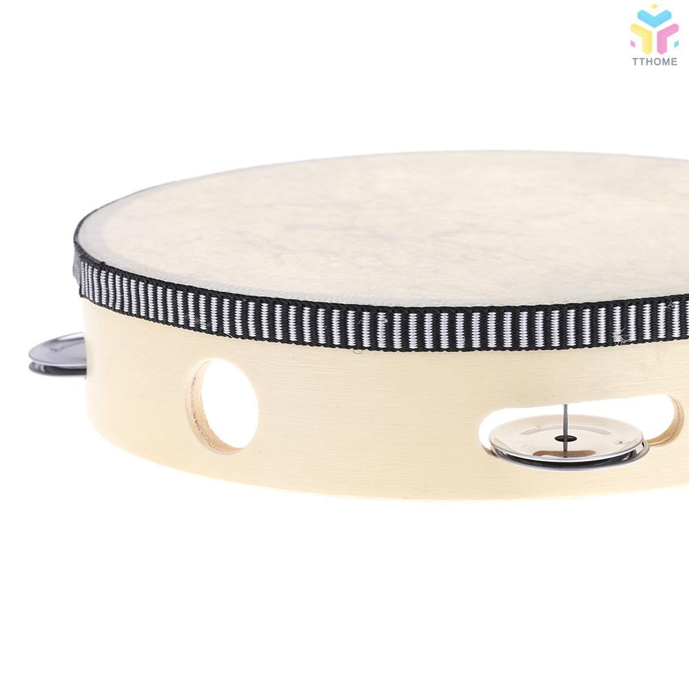 Xắc xô Tambourine cầm tay cỡ 8" chuyên dụng