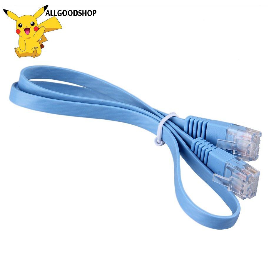 1 Dây Cáp Mạng Lan Rj45 Cat6 8p8c 0.5m Màu Xanh