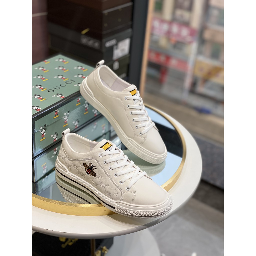 Giày sneakers nam da thật GUCCI GG GC thiêt kế cổ điển nhưng vẫn mang đến sự trẻ trung