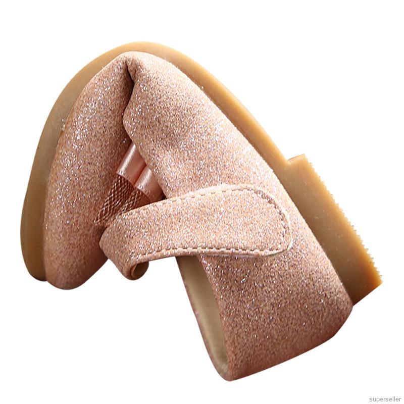 Giày búp bê đế mềm đính nơ xinh xắn cho bé gái