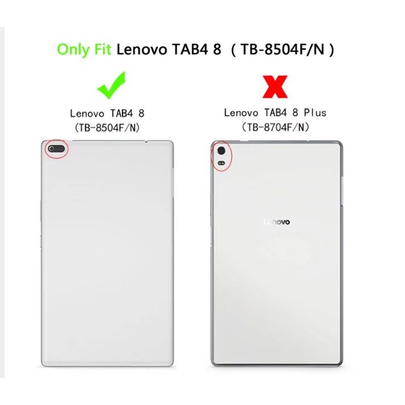 Ốp điện thoại Silicone mềm có giá đỡ cho Lenovo Tab 4 8 TB-8504X/F/N