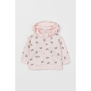 Áo khoác hoodie hồng hoạ tiết cực xinh ❤️