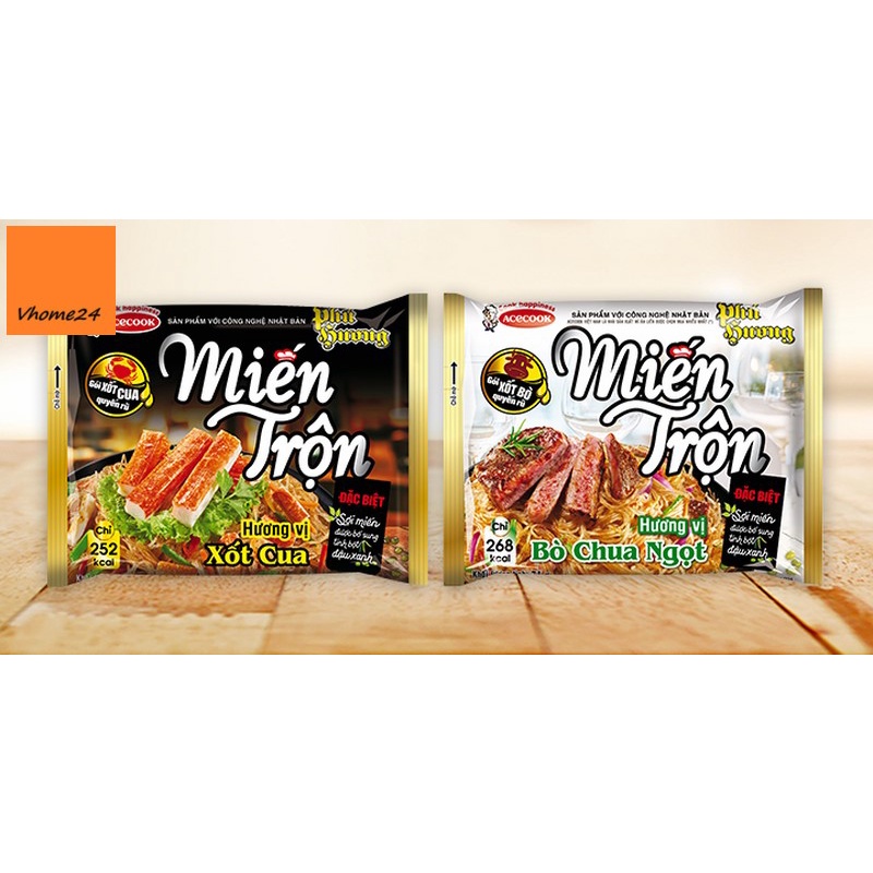 Miến xào xốt cua & bò chua ngọt Phú Hương 60g