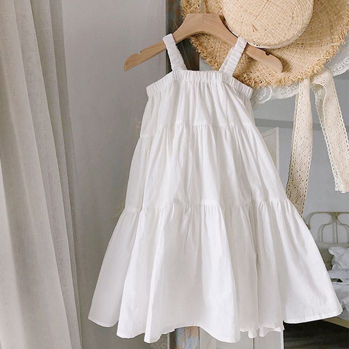 Váy 2 dây trẻ em chun ngực giá tốt  cam kết đổi trả miễn phí