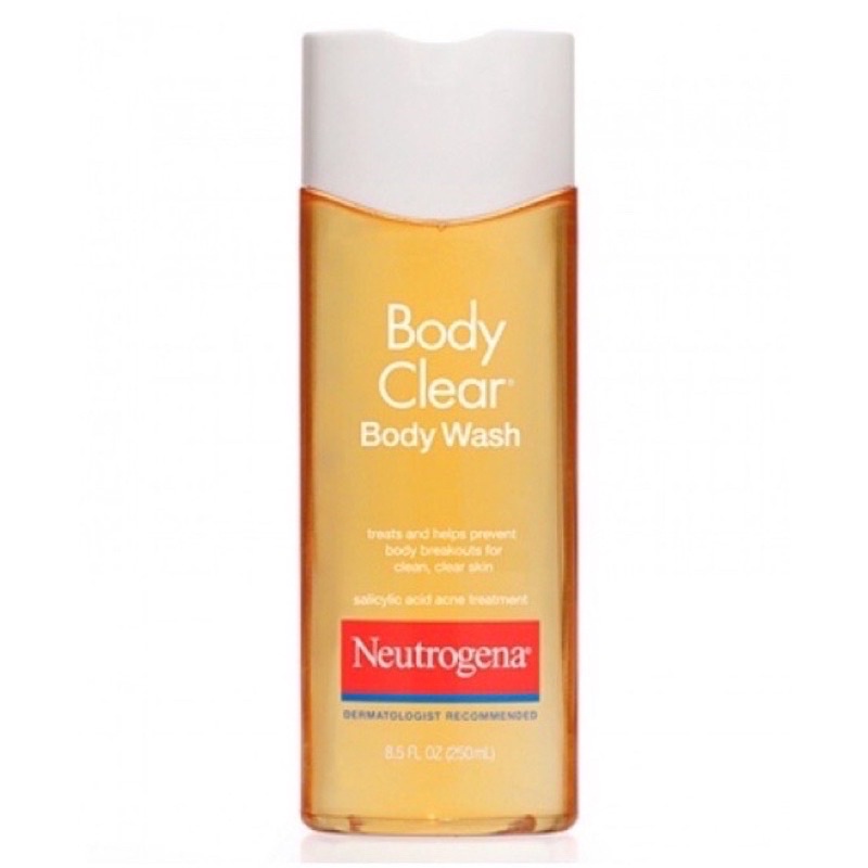 Sữa tắm sạch mụn và tẩy tế bào chết da Neutrogena Body Clear 250ml Hàng authentic