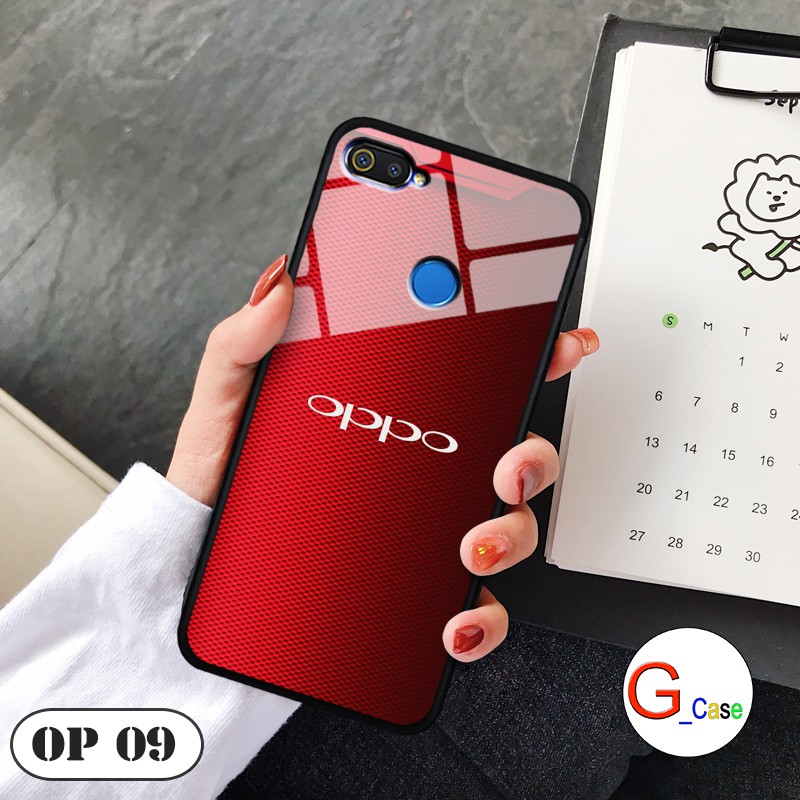 Ốp lưng Oppo Realme 2 Pro  -lưng kính in logo hãng điện thoại