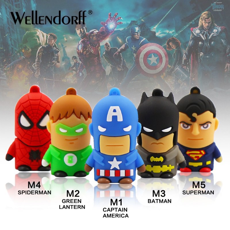 USB mặt hình siêu anh hùng đáng yêu dung lượng 512gb-1tb