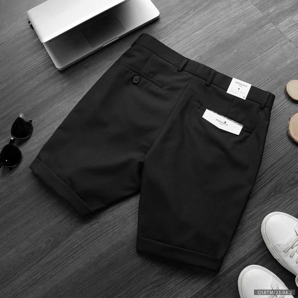 Quần short nam dáng âu Bentino chất tuypxi mịn đẹp, phong cách hàn quốc 23042