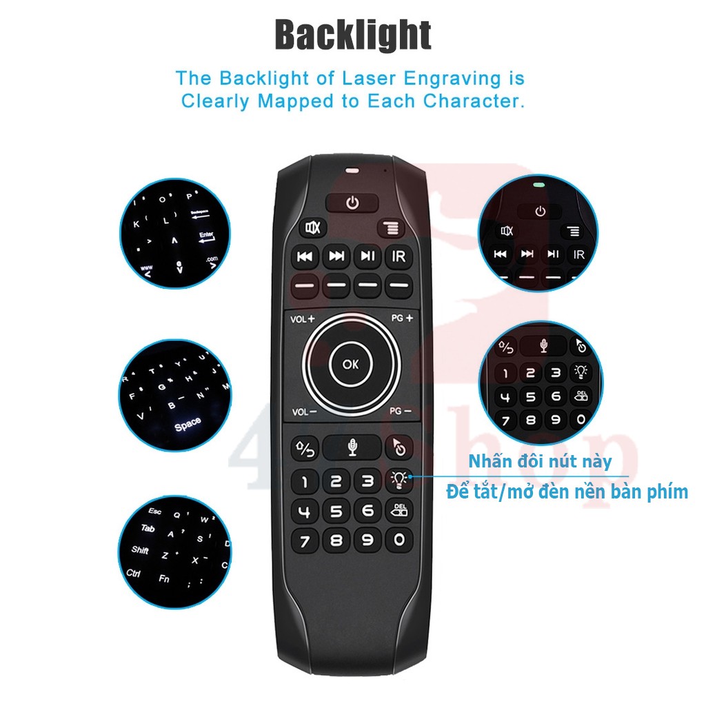 Chuột bay tìm kiếm giọng nói G7v Pro - Remote Mouse Air Voice