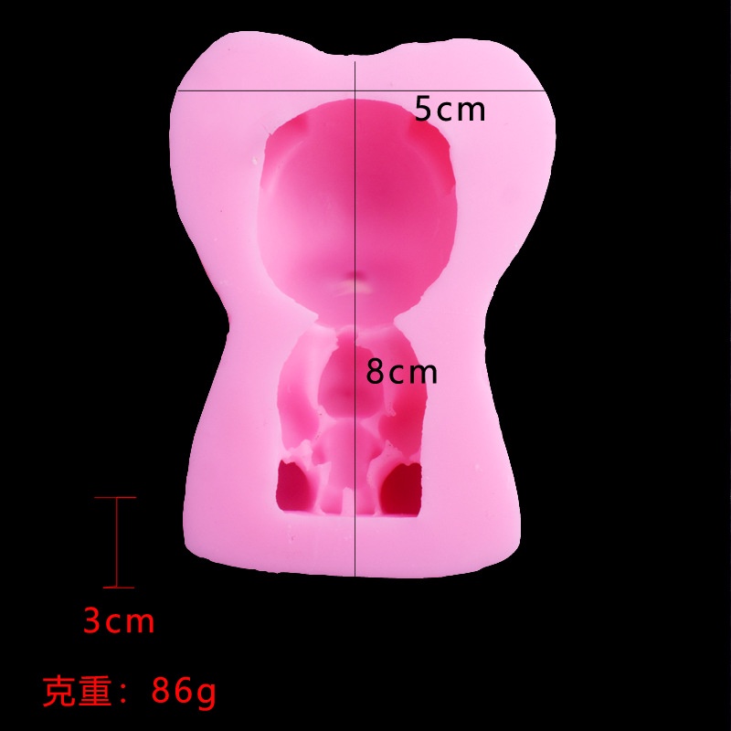 Khuôn Làm Bánh Chất Liệu Silicone Hình Chú Gấu Nhỏ Dễ Thương