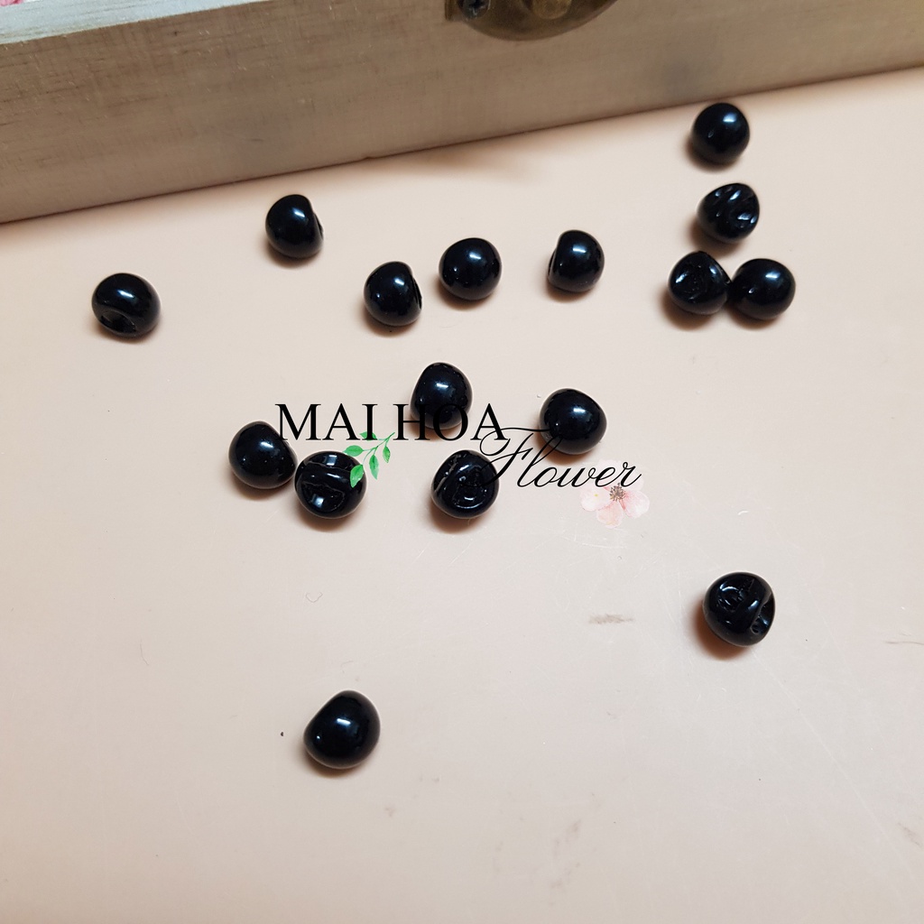 Set 30 chiếc Khuy nút cài áo tròn giả ngọc, cúc cài áo tròn giả ngọc, Maihoaflower
