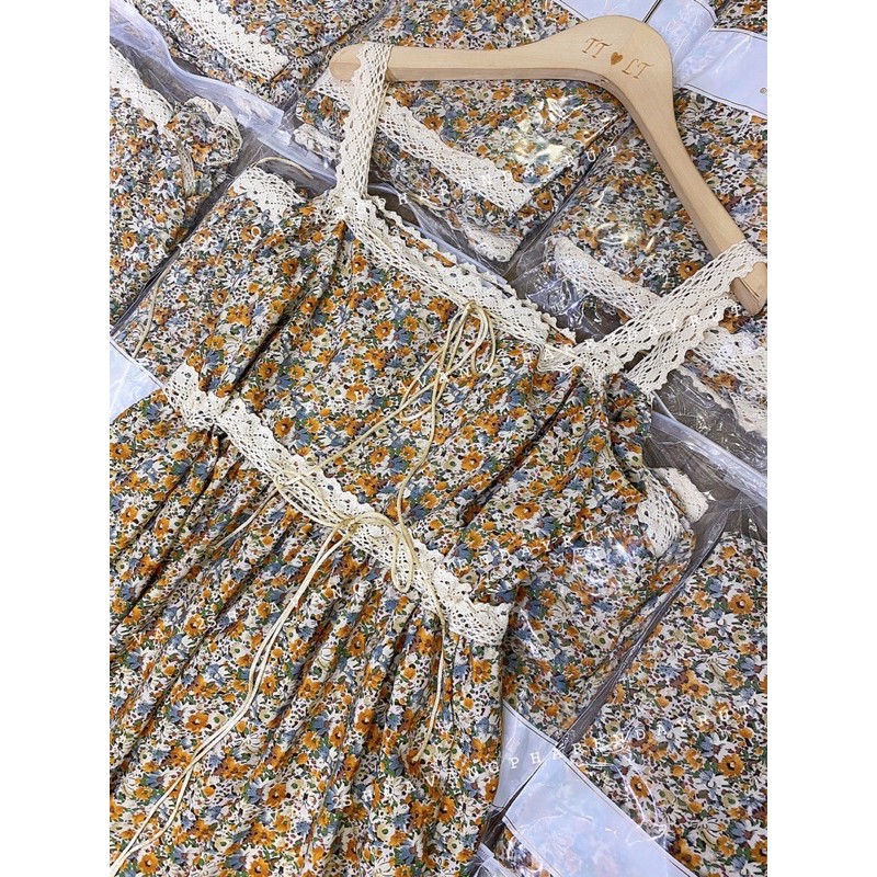 Đầm 2 Dây Hoa Phối Ren | BigBuy360 - bigbuy360.vn