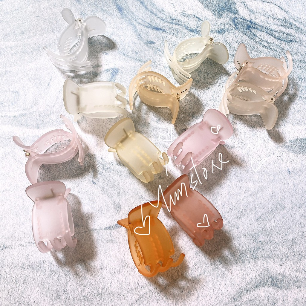 Kẹp bấu tóc nữ dễ thương nhựa bóng đẹp TÍM STORE phụ kiện búi tóc thời trang hàn quốc