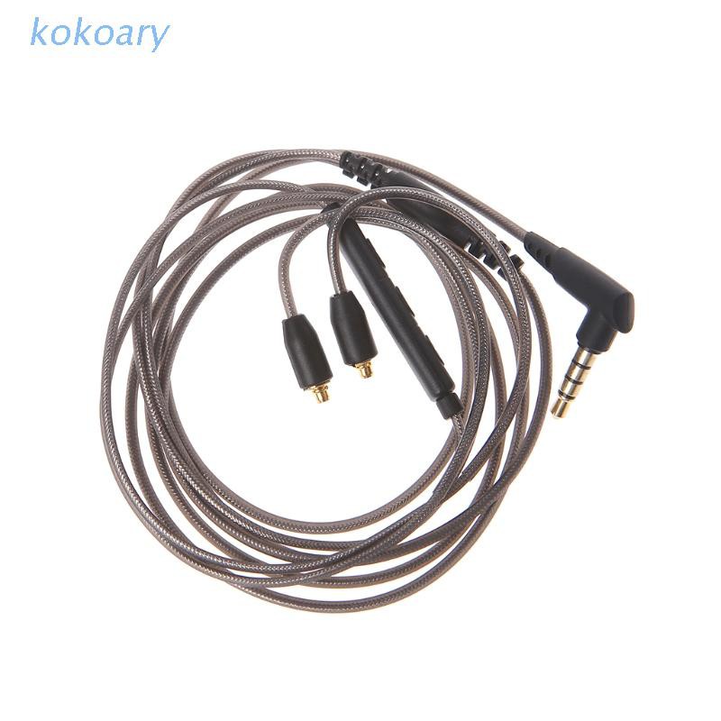 Dây Cáp Tai Nghe Mmcx 3.5mm Có Mic Cho Shure Se215 Se425 Ue900