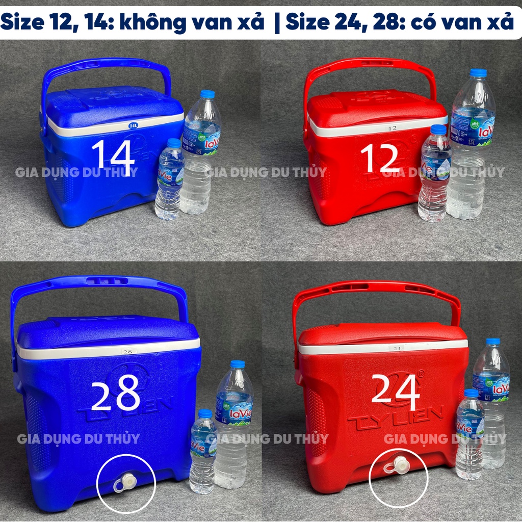 Thùng Đá Vuông Giữ Lạnh 36 Giờ Dung Tích 24L Happy Cooler Có Quai Xách, Dày Dặn Không Chứa BPA An Toàn Cho Sức Khỏe